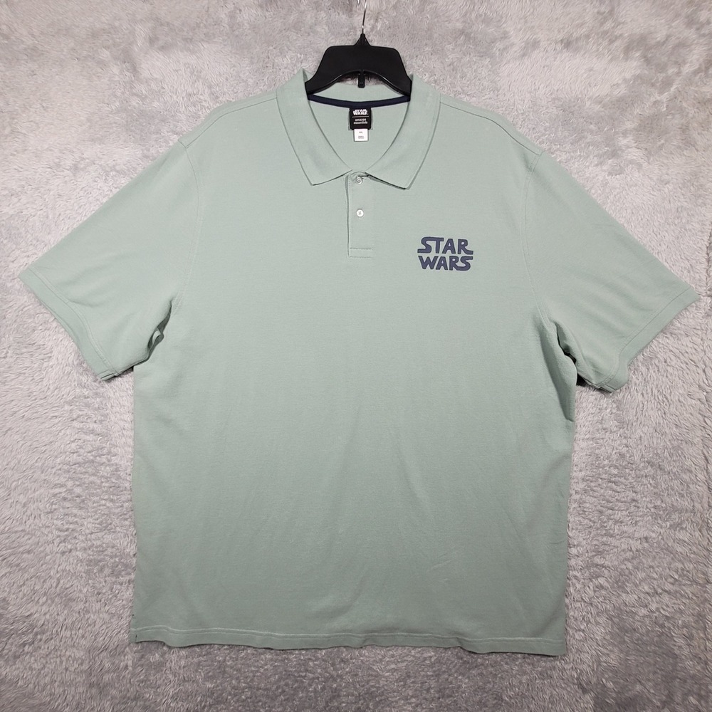 Star Wars Polo Shirt Sage Green Mens XXL Short‎ Sleeve Amazon Essentials